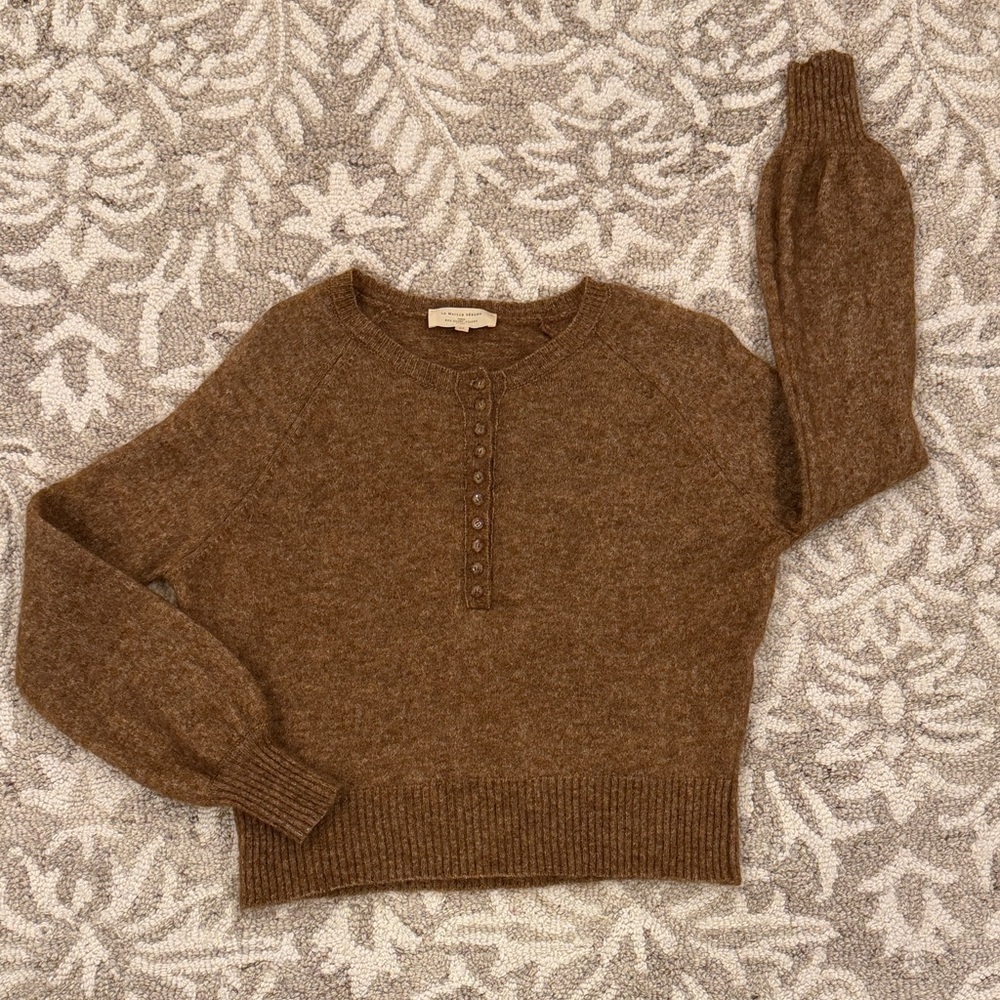 Sezane Leon Jumper Brown Women's Sweater - Picture 2 of 10